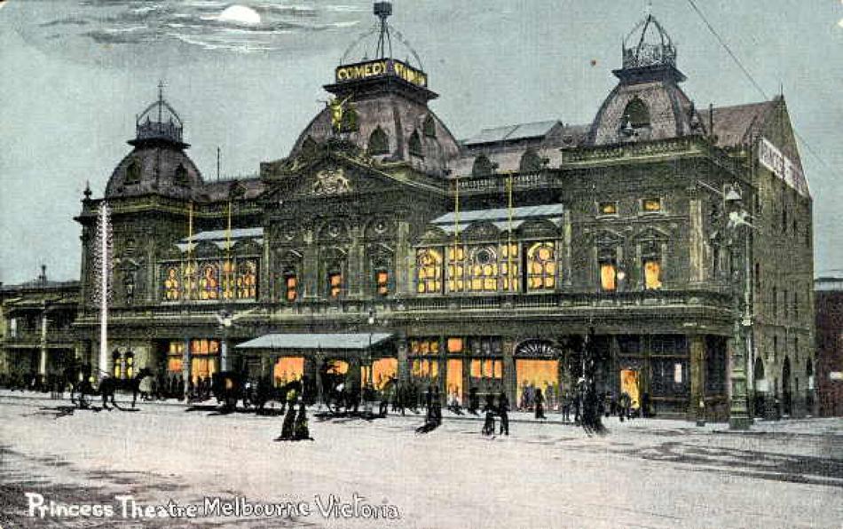 1908 postcard of Windsor Theatre (opposite Parliament)